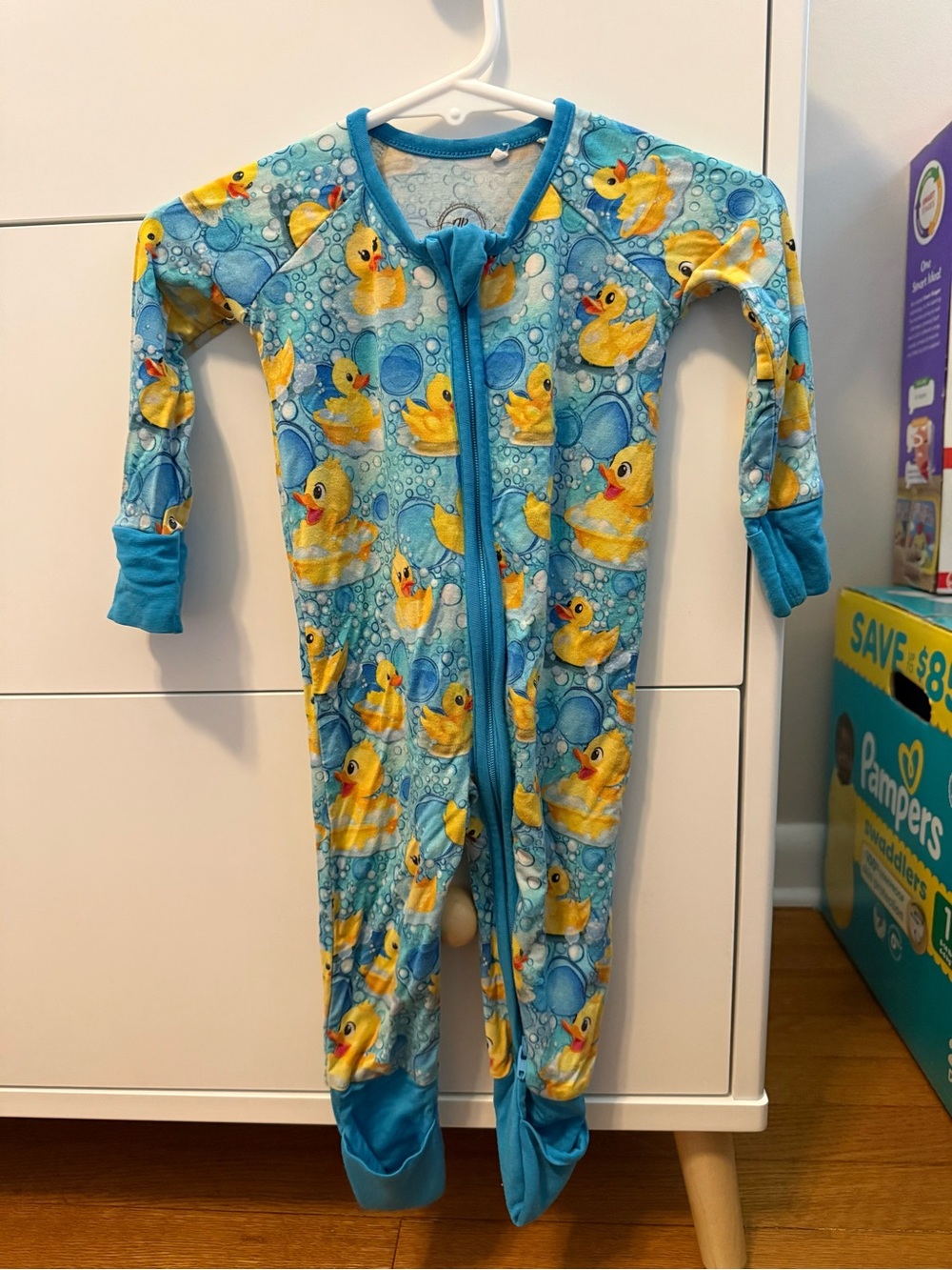 Glitter Babiez ducky convertible bamboo romper